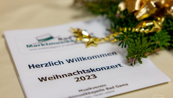 Das Weihnachtskonzert 2023 der Marktmusikkapelle Bad Gams